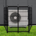 Getlay Garden Fencing 36 Inch High, 4 Panels Total 8.9 Ft(L) Dog Fence Outdoor for Yard, 4 One-Sided Plate, No Door, Anti Dig Fence Barrier, Dog Pen, Rabbit Fences, Garden Fences and Borders - Image 6