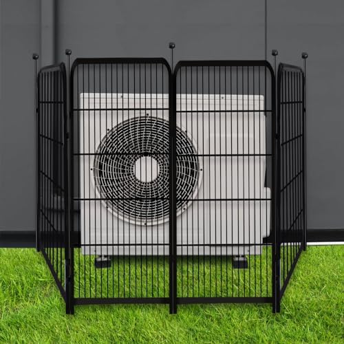 Getlay Garden Fencing 36 Inch High, 4 Panels Total 8.9 Ft(L) Dog Fence Outdoor for Yard, 4 One-Sided Plate, No Door, Anti Dig Fence Barrier, Dog Pen, Rabbit Fences, Garden Fences and Borders - Image 6