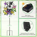 Solar Lights Fairy Garden Decor,Fairy & Butterfly Yard Decorations Outdoor - Image 7