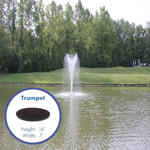 Half Off Ponds 1 HP 15000 GPH Floating Aerating Fountain With 100 Ft Cord - Image 4