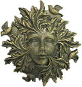 Unique Cast Iron Woman Bird Wall Plaque by Unknown
