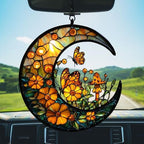Floral Cresent Moon Acrylic Suncatcher - Image 5