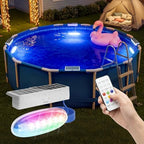Solar Pool Lights for Above Ground Pools,IP68 Pool Solar Lights 2 Pack Gray by APONUO