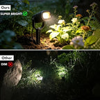 12W Low Voltage Landscape Lights 2700K Warm White LED Landscape Lighting IP65 Waterproof Spot Lights Outdoor Spotlights with Connectors for Garden Yard Tree, 8 Pack - Image 7