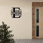 Metal Sign E Custom Name Initial Letter Monogram Personalized Metal Address Sign Plaque Modern Laser Cut Metal Wall Sculpture Artwork Sign for Office Front Door Entryway Cabin Decor 18 Inch - Image 6