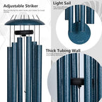 Wind Chimes for Outside Deep Tone - 38'' Wind Chimes Outdoor Clearance, Deep Tone, Windchimes Outdoors, Memorial Gift, Sympathy Gift, Garden Patio, Home Décor, Blue - Image 3