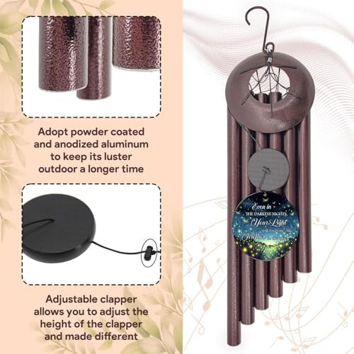 Personalized Listen to the Wind Memorial Wind Chimes - Image 3