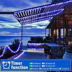 KNONEW 164FT 1000LED Rope Lights for Outside,Outdoor String Lights Waterproof 8 Modes Clear Tube Light for Indoor,Bedroom,Wedding,Garden,Patio,Christmas,Tree,Rv,Holiday Decoration(Blue) - Image 6