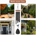 Hummingbird Memorial Wind Chimes for Outside with Adjustable Sound & Mute Option, in Memory Wind Chimes for Outside, Bereavement Remembrance Gift for Mother, Dad, Husband, Loved One - Image 3