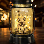 kyoryuger French Bulldog Frenchie Gifts for Women/Men French Bulldog Solar Lanterns Dog Mom Birthday Dog Lovers Lantern Pet Loss Pet Memorial Solar Garden Decor Yard, Patio,Backyard,Porch Torches by kyoryuger