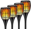 Solar Larger Torch Lights, 43" Solar Torch Lights Outdoor Flickering Flame Waterproof for Garden, Path, Yard (4 Pack) by Ambaret