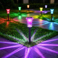 Eyrosa Solar Pathway Lights Outdoor Waterproof Starburst Pattern 15 Pack by EYROSA