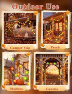 Fall Decor String Lights, 12FT 20 LED Thanksgiving Leaf Lights Plug in - Image 6