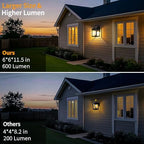 Auzev Solar Sconce Lights Outdoor Wall Mount Solar Porch Light Exterior - Image 2