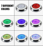 DNYSYSJ Pool Lights 12V LED Underwater Pool Lights for Inground Swimming Pools | RGB Color Changing LED Color Pool Light Bulb| Replacement Bulb with Remote Control (54W Stainless Steel+PC) - Image 3