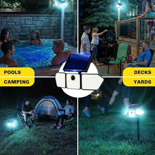 Bell+Howell 2 Pk Bionic Solar Flood Lights Outdoor Motion Sensor - Image 6
