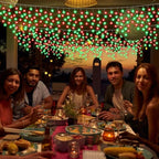 Retisee 65ft Red Green Solar Icicle Christmas Light for Outdoor Decoratio - Image 4