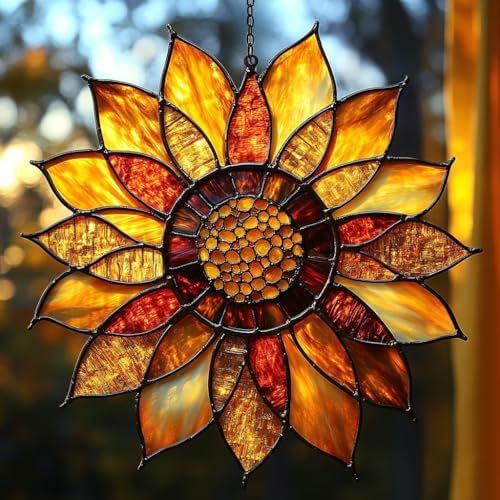 Sunflower Mosaic Style Acrylic Suncatcher by AVAGAN