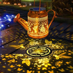 Big Solar Lanterns Outdoor Waterproof, Gift for Mom Grandma Women Wife Daughter Mother's Day, Blue Hummingbird Watering Can Light With Shepherd Hook, Solar Path Light Yard Outdoor Patio Garden Decor - Image 2