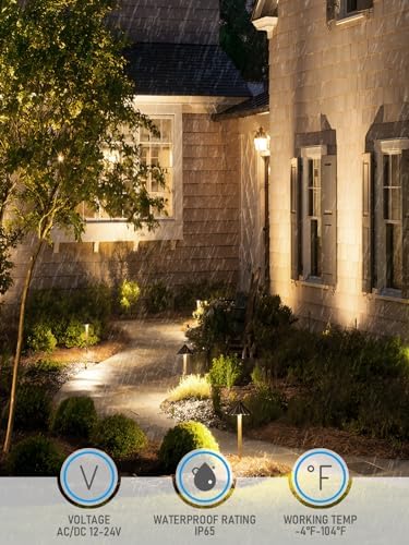 LEONLITE 6-Pack 3CCT Low Voltage LED Pathway Lights, Ruffles Head - Image 5