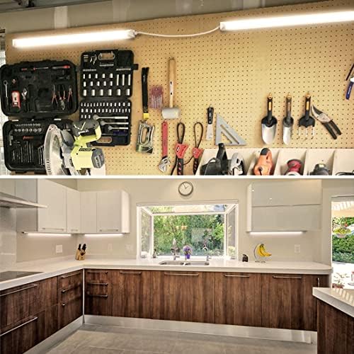 CNSUNWAY LED Shop Light 2FT, 22W 3300LM 3000K, V-Shape T8 LED Tube Light - Image 2
