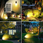 Low Voltage Landscape Lighting with Connectors AC/DC 12-24V IP67 Waterproof 3000K Warm White Outdoor Spotlights for Yard Pathway Garden Trees (6PCS, 7W) - Image 7