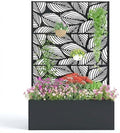 GarveeLife Metal Planter Box with Trellis 71"x47"x16", with Drainage Holes by GarveeLife