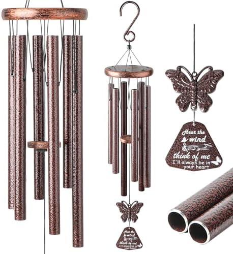 33" Metal Memorial Wind Chimes, for Family and Friends by YLYYCC