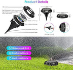 Fohil 12 Pack Solar Ground Lights for Pathway Lawn Yard Deck Garden Decor - Image 5