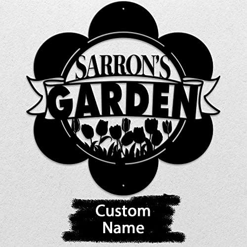 MeMate Custom Metal Garden Signs - Personalize Outdoor Decor, Metal Plaque for Women, Mom, Grandma, Rustic She Shed Decorations - Image 2