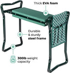 Garden Kneeler And Seat - Protects Your Knees, Clothes From Dirt & Grass Stains - Foldable Stool For Ease Of Storage - EVA Foam Pad - Sturdy and Lightweight - Bench Comes With A Free Tool Pouch! - Image 4