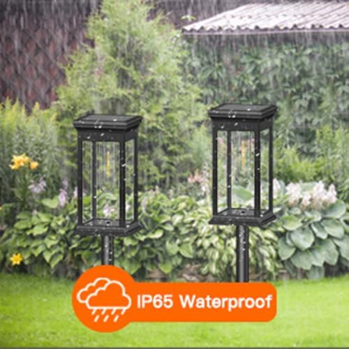 Solar Pathway Lights Outdoor, 4 Pack Solar Powered Garden Lights Waterproof IP65, Solor Outside Light for Yard Path Landscape Lawn Walkway Driveway - Image 7