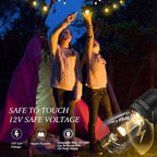 GANA 12V Low Voltage & Safe LED Outdoor String Lights,96FT 30 Shatterproof Bulbs, 2200K Warm White Pergola Lights for Your House's, Garden, Fence, Porch,Balcony,and Bistro（96FT） - Image 5
