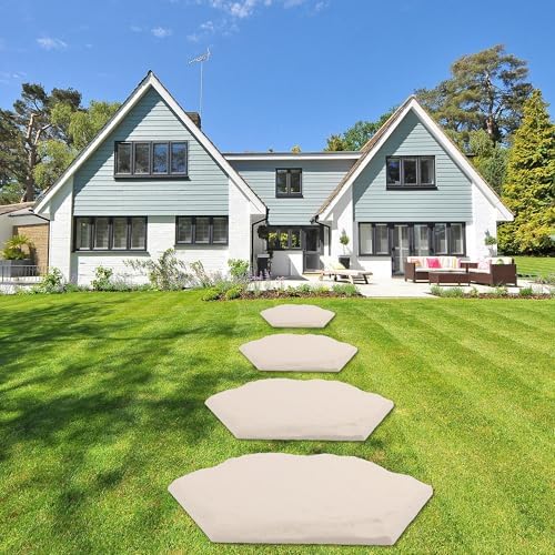 4Pcs Large Stepping Stones Outdoor Garden Walkway,Durable Pavers for Patio - Image 7