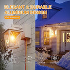 Ehaho Porch Light with GFCI Outlet Aircraft Grade Aluminum Alloy-White 2PCS - Image 7