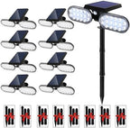 EMANER Motion Lights Solar Powered, Outdoor Flood Lights Stay On or Motion On/Off, Dusk to Dawn Security Solar Light, Covers up to 40ft Distance Landscape Spotlights for Garden Backyard Path, 8-Pack by EMANER%C2%AE