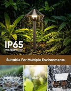 Low Voltage Pathway Lights with G4 3W 3000K Bulbs 12-Pack, ORB Aluminum - Image 4