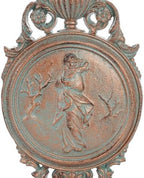 Sungmor Copper Cast Iron Wall Plaque -Classical Lady Relief in French Style - Image 5