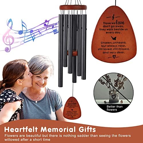 Memorial Wind Chimes, Sympathy Gift for Loss of Loved One, Outdoor Garden - Image 2