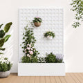 Garvee Metal Planter Box with Trellis 71"x47"x16", 15.7" Deep Planting Bed by Garvee