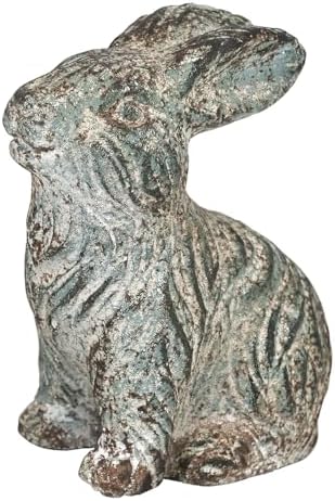 All Chic Bunny Decor Garden Statue Cement Rabbit Statue for Home Garden Indoor Outdoor Statues for Yard,Front Yard Decor,Easter Rabbit Figurines（Blue） - Image 6