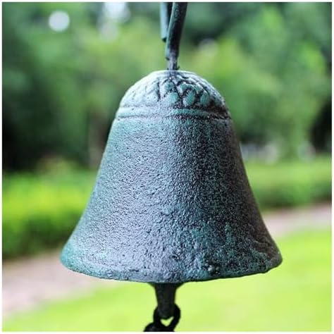 Dinner Bell,Cast Iron, Wall, Hand-Operated Decorative Door Mounted Color Garden & Home & Store & Outdoor Decorations - Image 4
