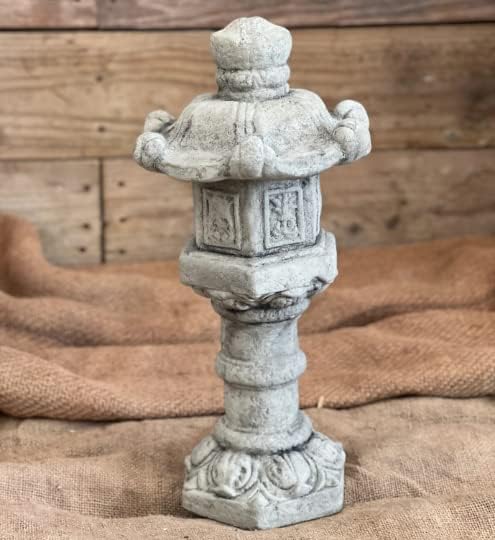 Japanese Stone Pagoda Garden Concrete Pagoda Oriental Latern Figurine Zen Garden Decoration Asian Outdoor Decor - Image 2