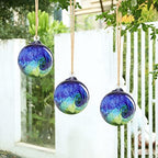 VCUTEKA Hanging Garden Gazing Ball, Glass Witch Ball for Outdoor Decor, 6" - Image 6