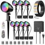 RGBW Low Voltage Landscape Lighting Kit, Outdoor Spotlight 8Pack by SOROP
