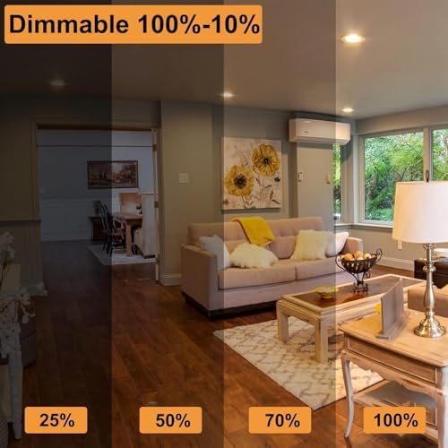 PAR30 Short Neck LED Flood Light Bulbs Dimmable 11W 2700K 6 Pack - Image 4