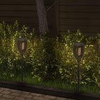 Outdoor Solar Torch Lights with Flickering Flame, Fire Effect Garden Light, Solar Powered Torch Light for Patio (Set of 2) - Image 2