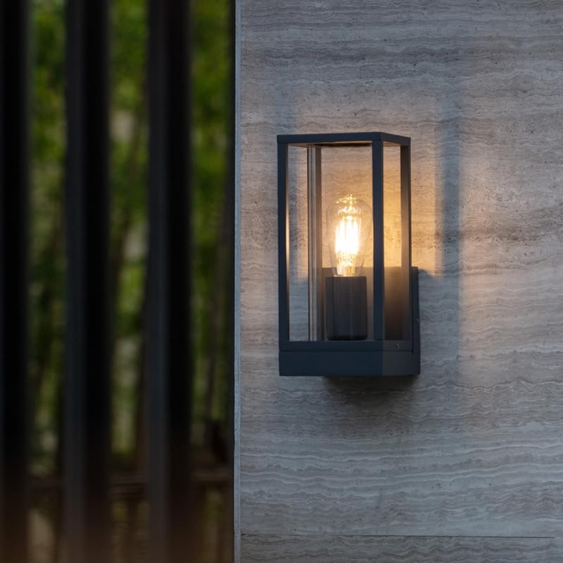 Outdoor Light Wall Mount, Black Exterior Light Fixture by AluminumOutdoorLight