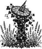 Sundial Garden Metal Wall Art Metal Signs Metal Outdoor Decor WallArt Decor Vintage Rustic Artwork Wall Sculpture Elegant Wall Decoration for Living Room Bedroom Office Stylish Interior Design (Black,24Inch) by Unknown