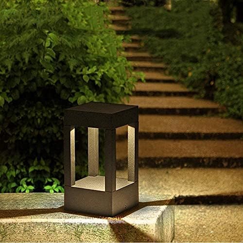 Outdoor LED Bollard Light Fixture Modern Minimalist Pathway Garden Post Lantern IP65 Waterproof Aluminum Landscape Lighting Warm White 3000K Driveway Deck Patio Yard Walkway Decor - Image 2
